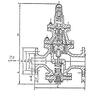 Marine Flange Cast Steel Steam Pressure Reducing Valve HDMV02-1-2