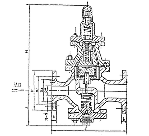 Marine Flange Cast Steel Steam Pressure Reducing Valve HDMV02-1-2