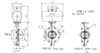 Marine Wafer & Flange Type Duble Eccentric Pneumatic Operated Butterfly Valve HDMV140-2 & HDMV142-2 