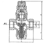 Marine Female Thread Thermostatic Trap Valve HDJV20-00