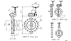 Marine Wafer & Flange Type Duble Eccentric Spiral Gear Manual Butterfly Valve HDMV110-2 & HDMV112-2