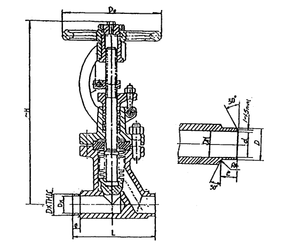 Marine 1.6 MPa &2.5 MPa 4.0 Mpa BELLOWSSEALED STOP VALVE (FORGE) HDMV67-00