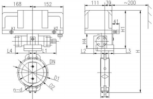 Marine Concentric Wafer Type Hydraulic Operated Butterfly Valve（E） HD 531
