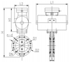 Marine Concentric Flange Type Pneumatic Operated Butterfly Valve （C） HD 5314