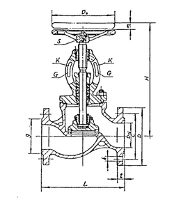 Marine PN3.0 Mpa Flange Cast Steel Air Stop Valve HDMV30-00