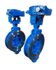 Marine Wafer Type Worm and Gear Manual Operated Metal Seat Butterfly Valve (Type 3W-DF27) Dalian Standard